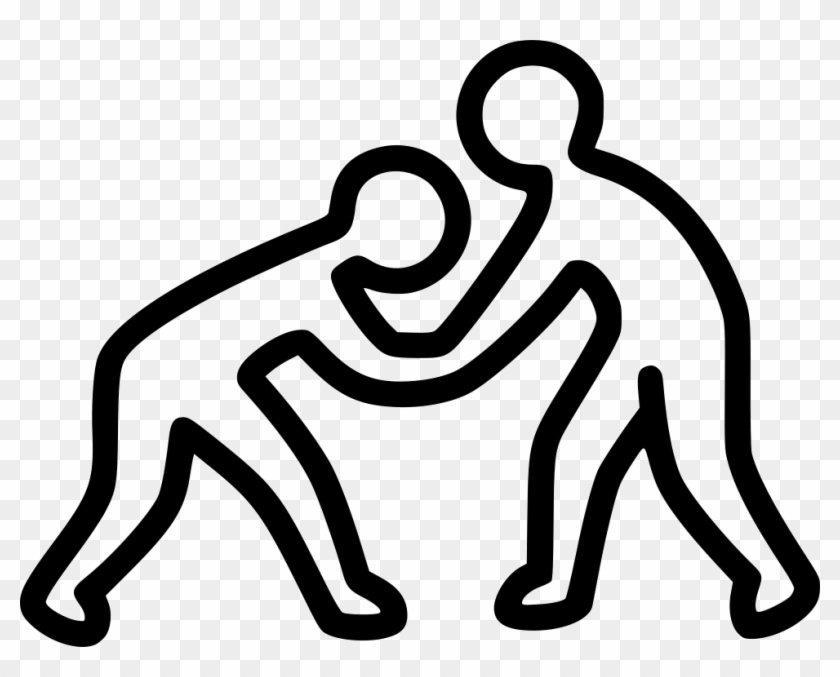 Fighting Fight Club Judo Karate Sambo Kadochnikov Taekwondo - Line Art #1025235