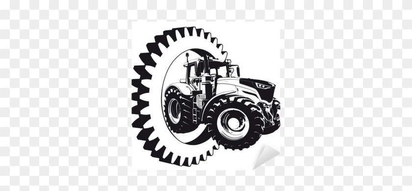 Logo Lohnunternehmen Landwirtschaft Sticker • Pixers® - Kolorowanki Ciągniki #1026211
