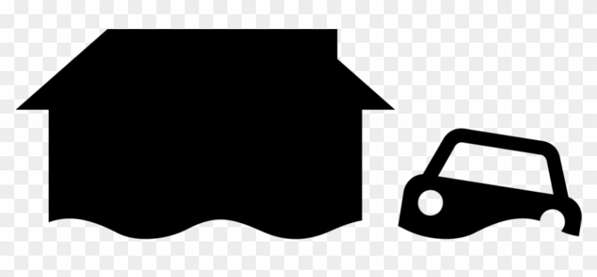 Overflowing Rivers, 5,232 Houses Submerged Flooding - Flood Clipart Black And White #1026301