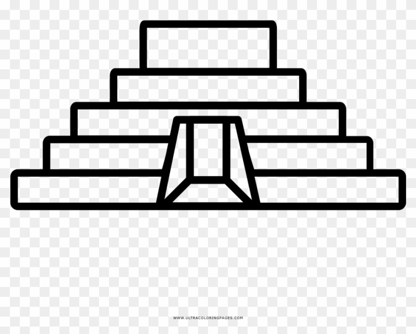 Pyramid Maya Coloring Page - Piramides Mayas Para Colorear #1026338