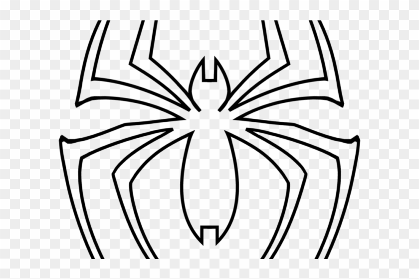 Drawn Spider Man Sign - Spiderman Logo Coloring Pages #1026462