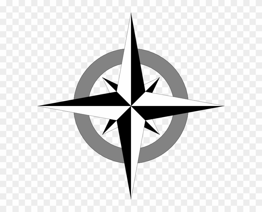 Map Compass Rose Clipart - Compass Rose Clip Art #1026804
