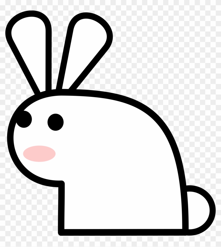 Rabbit Svg Clip Arts 558 X 599 Px - Rabbit Clip Art #178805