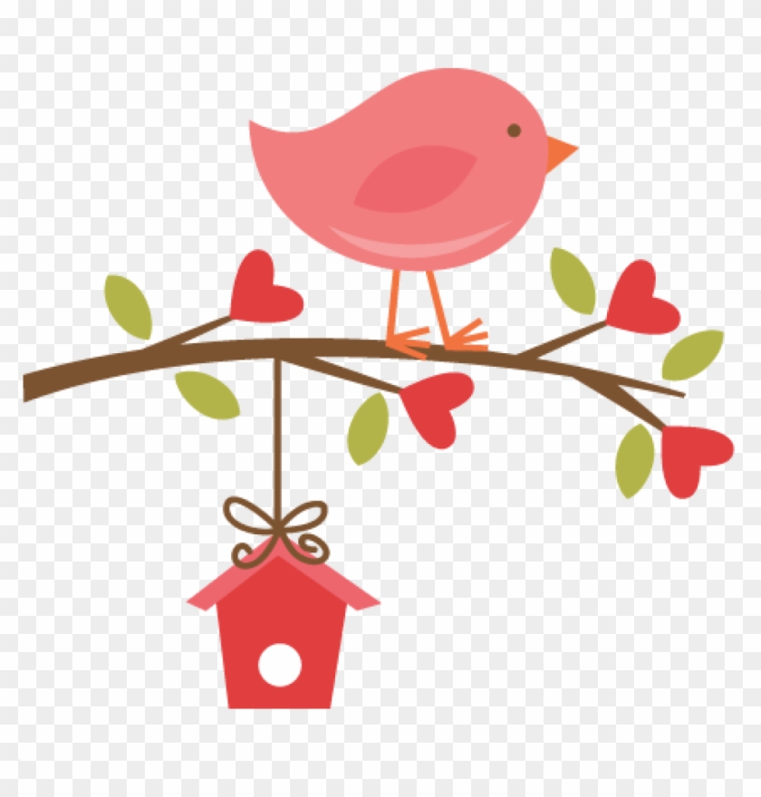 Clip Art Of A Bird On Branch Library - Bird On Branch Clip Art #179368