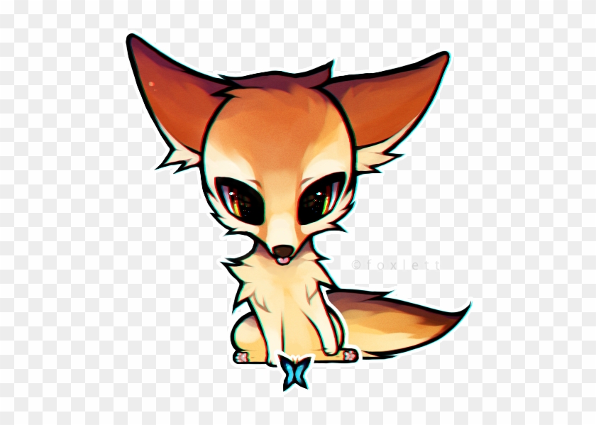 Fennec Fox By Foxlett On Deviantart Baby Fennec Fox - Chibi Fennec Fox Drawing #179504