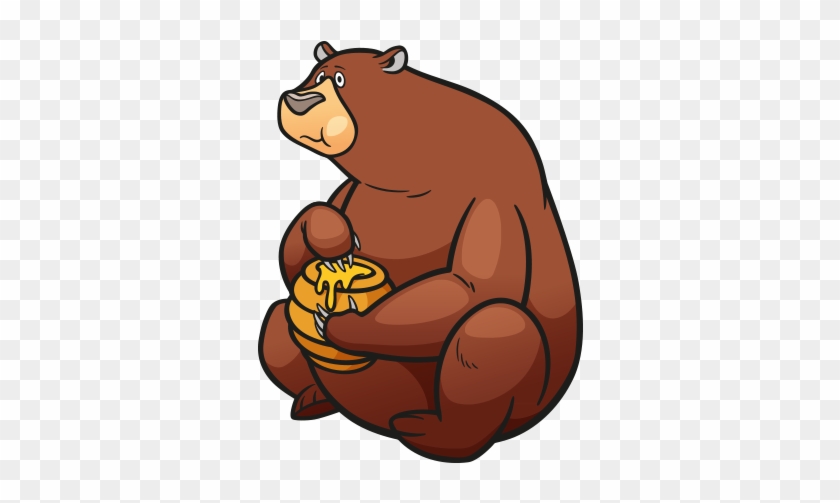 Clipart Bal Yiyen Ayı - Ayı Karakteri #179531