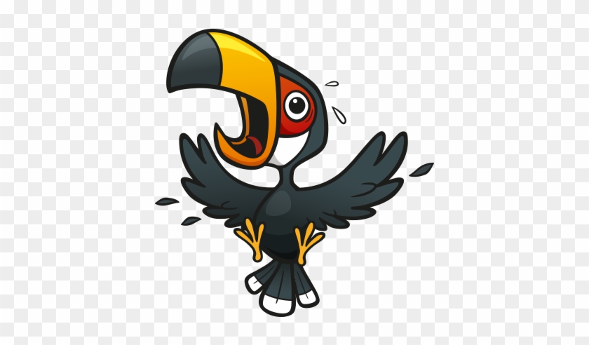 Clipart Korkan Tukan Kuşu - 犀 鸟 卡通 #179575