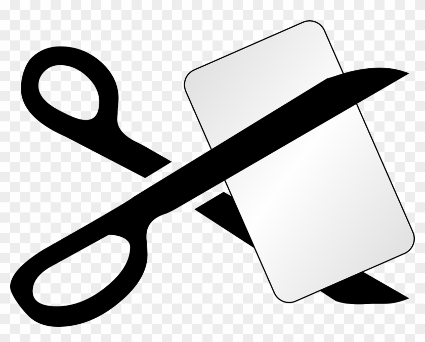 Cut Png Black And White Transparent Cut Black And White - Credit Card Clip Art #179637
