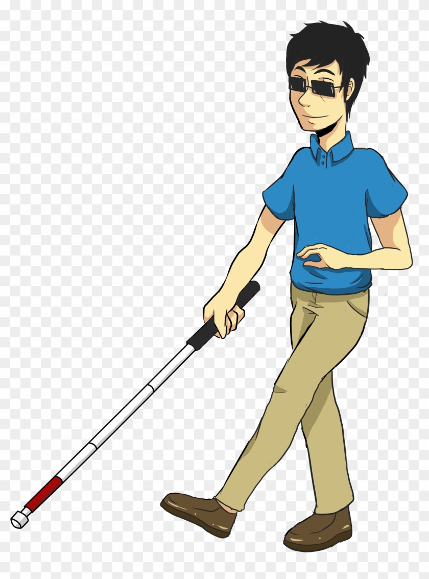 Blind Man Clipart - Blind Clipart #179827