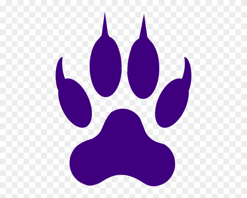 Tiger Claw Clip Art At Clker - Lion Footprint #180464