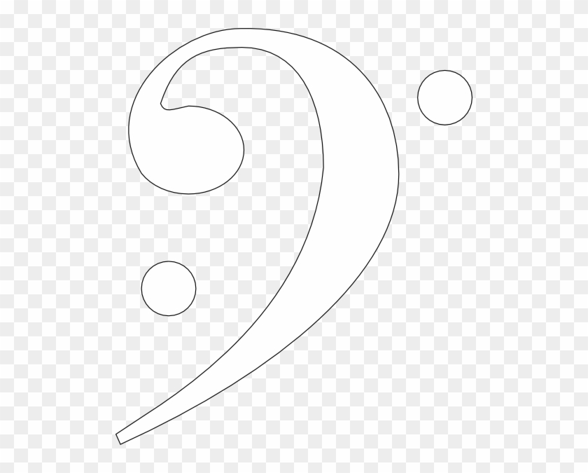 Bass Clef Transparent White #180529