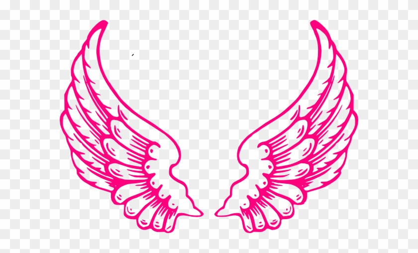 Pink Angel Wings Clip Art - Pink Angel Wings Png #180896
