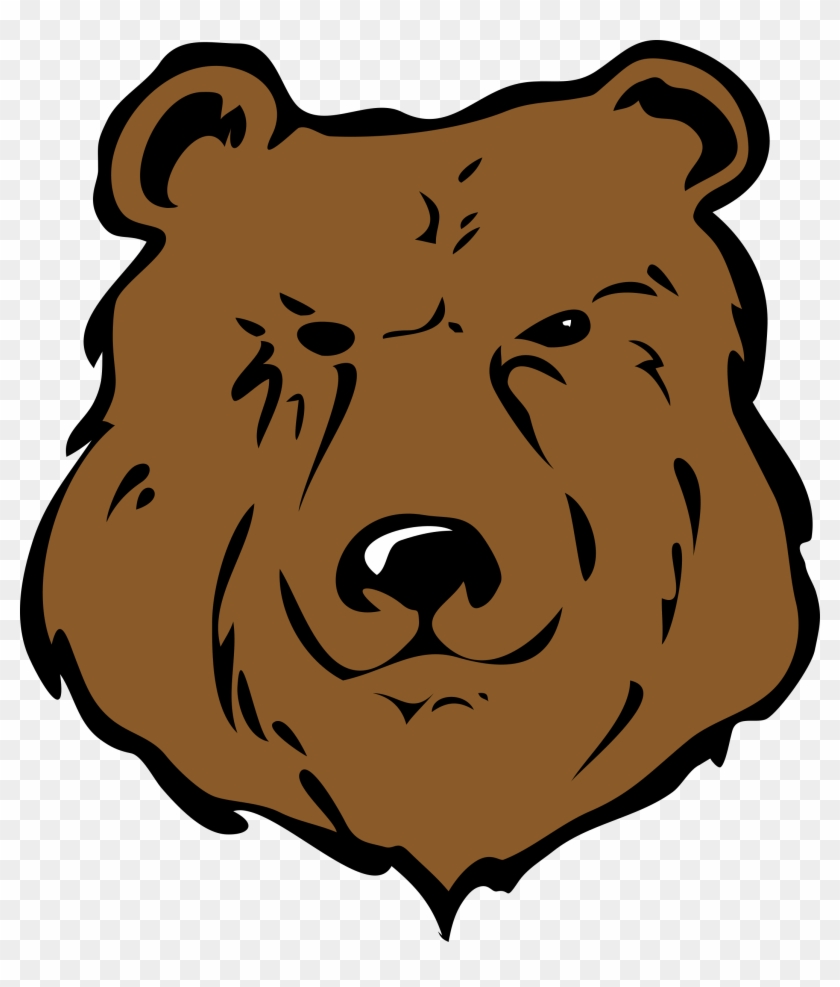 Free Architetto Orso 13 - Cartoon Grizzly Bear Head #181368