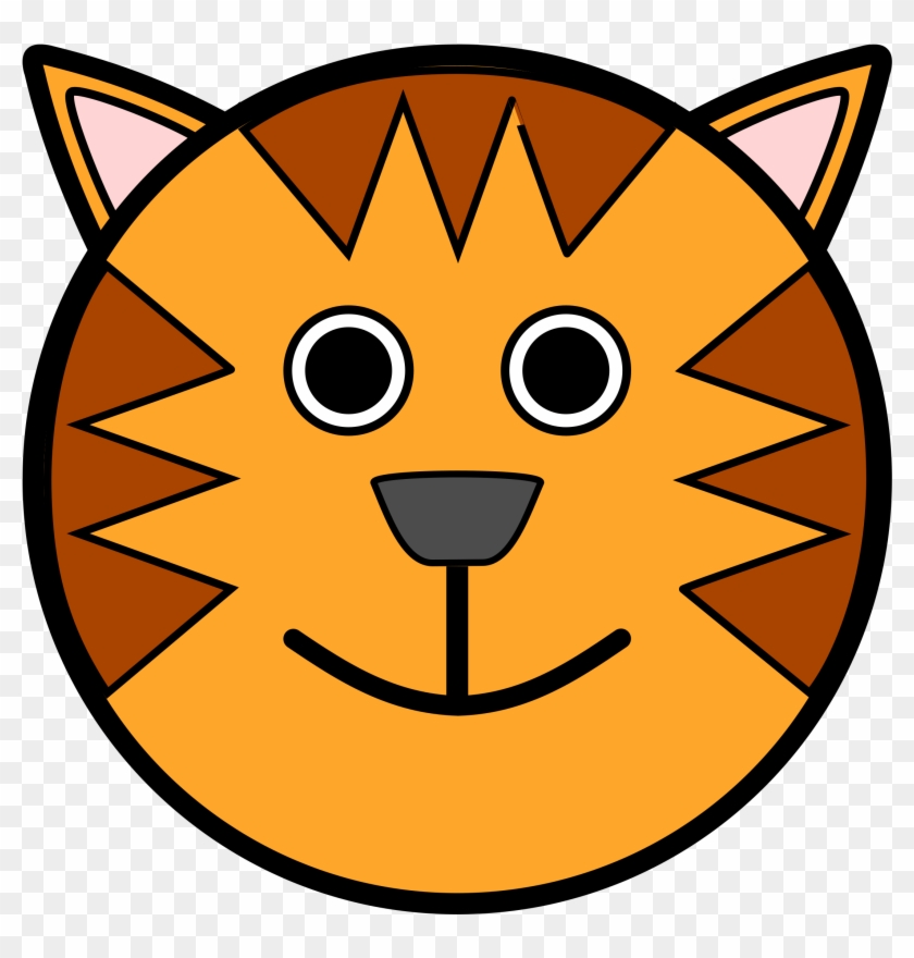 Tiger Face - Tiger Face Cartoon Drawing #181462