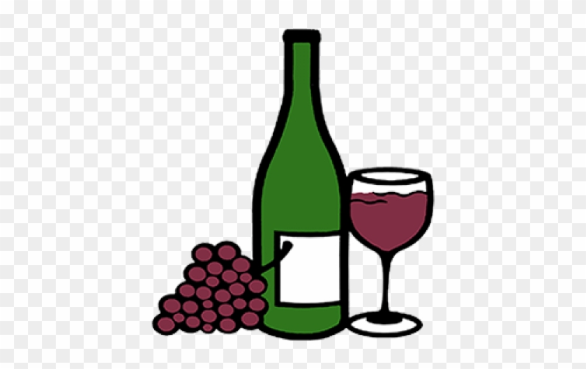 Wine Bottle And Glass #181598