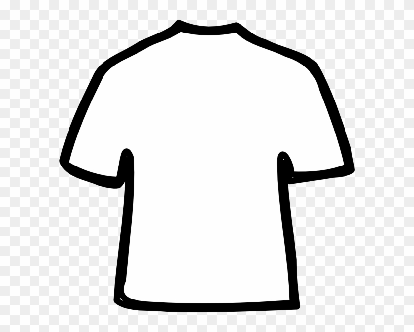 Black And White Shirt Clipart - Maglietta Da Disegnare #181638