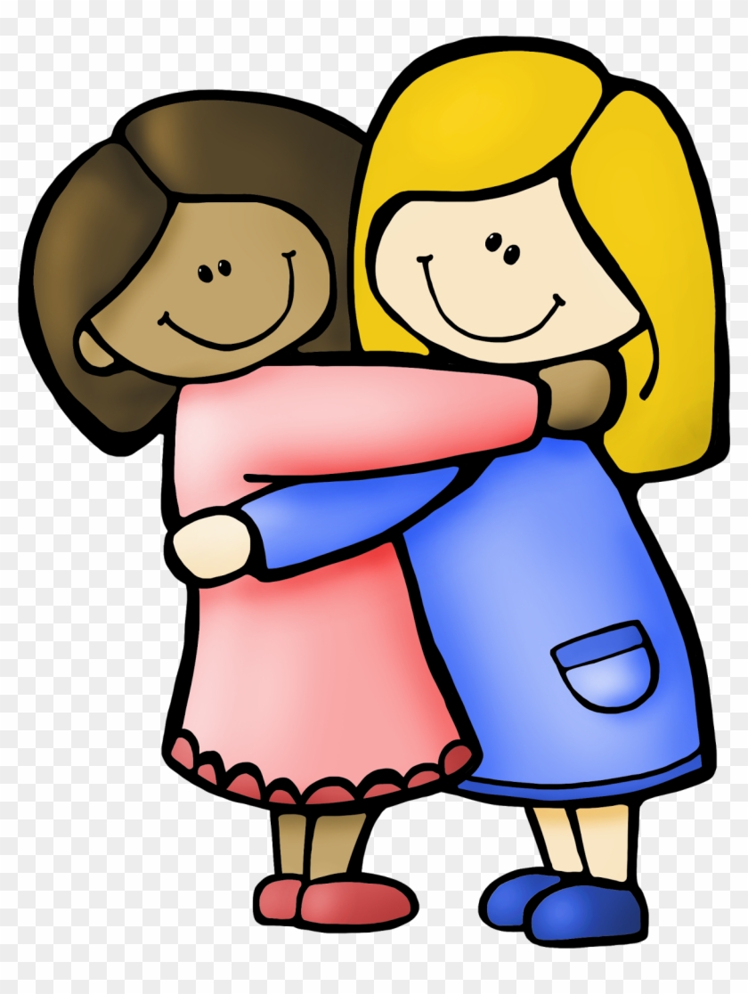 My Friend Clipart - Hug Coloring Page #181675