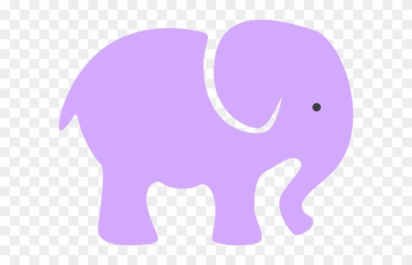 Silueta De Un Elefante Bebe #181976