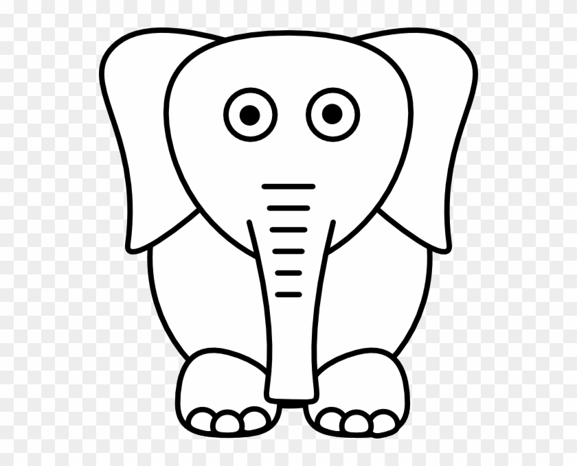 Elephant Cartoon Black Background #182037
