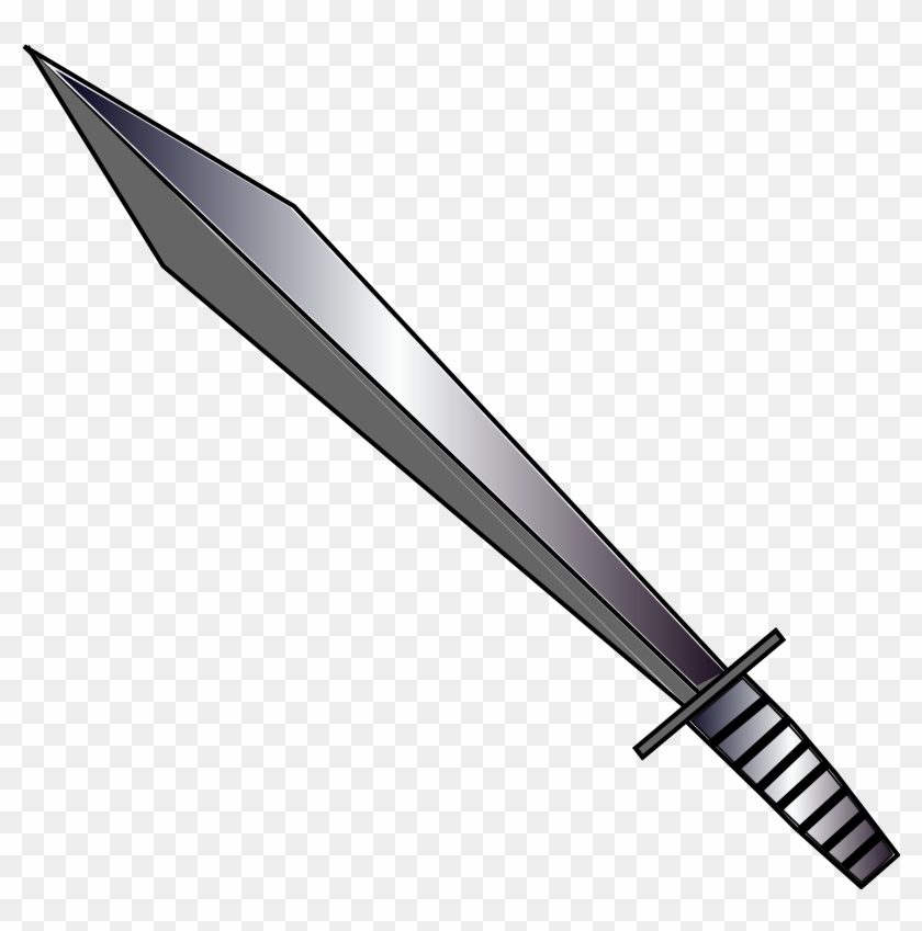 Black And White Elephant Clipart - Sword Clip Art #182050
