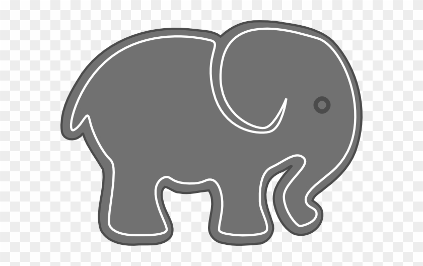Elephant In Grey And Yellow #182129