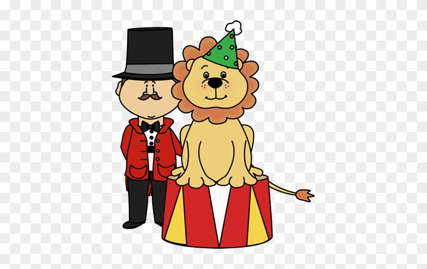 Circus Lion And Ringmaster Clip Art - Circus Clip Art #182283