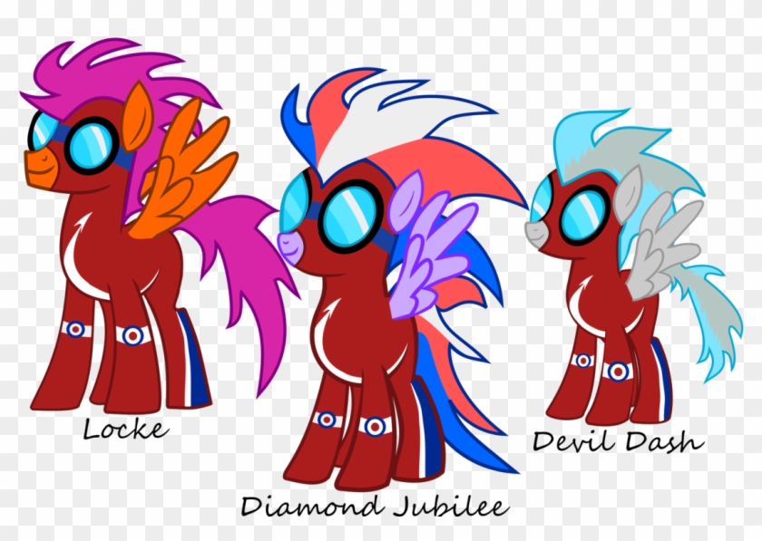 Red Arrows Pony Flying Team By Death Of All - Cartoon #1027443