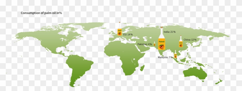 Germany Accounts For Just Under Two Per Cent Of Global - World Map #1027677