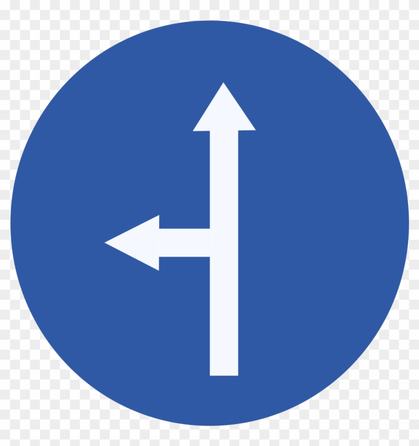 Turn Left Ahead Road Clipart - Jam Tart #1027775