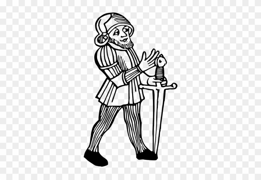 Medieval Clipart Swordsman - The East Is Red #1027871