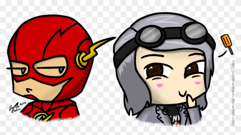 Flash And Quicksilver Chibi Headshots By Jovialharlequin - Digital Art #1028873