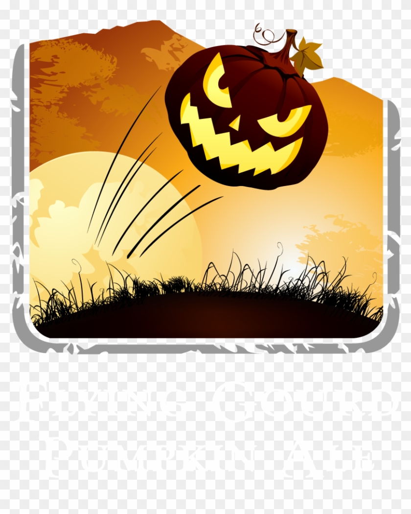 Double Head Pumpkin Headdress Red Flash Halloween Decorations #1029398
