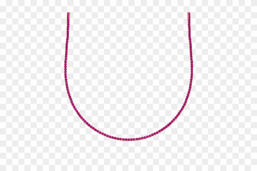 Perfect Ruby Collar Tennis Necklace - Collar #1029881