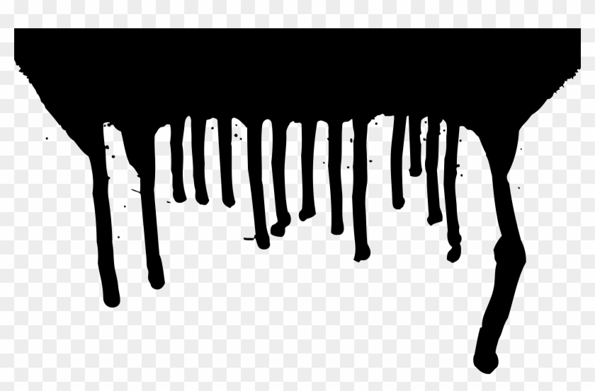 Big Image - Black Paint Dripping Png #1029906