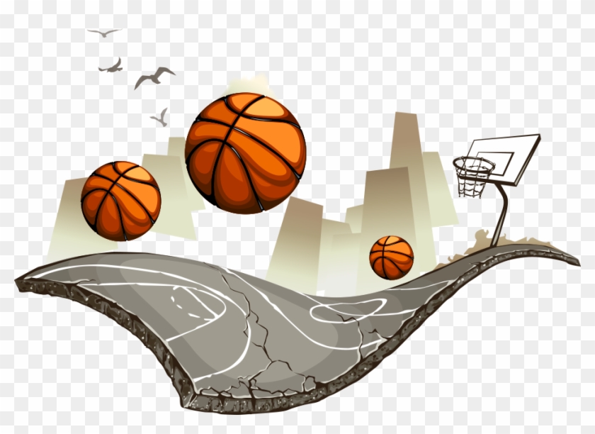Basketball Court Stock Photography Illustration - Basketball Pitch Vector #1030100
