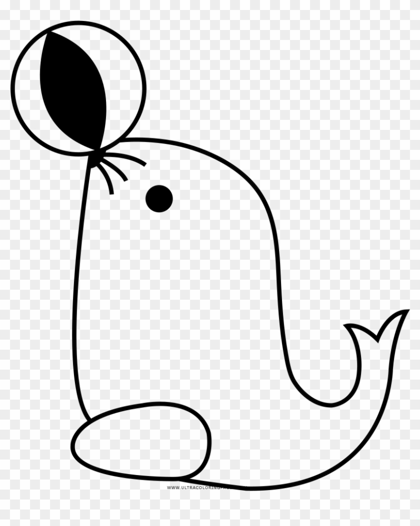 Seal Coloring Page - Desenho Foca Para Colorir #1030213