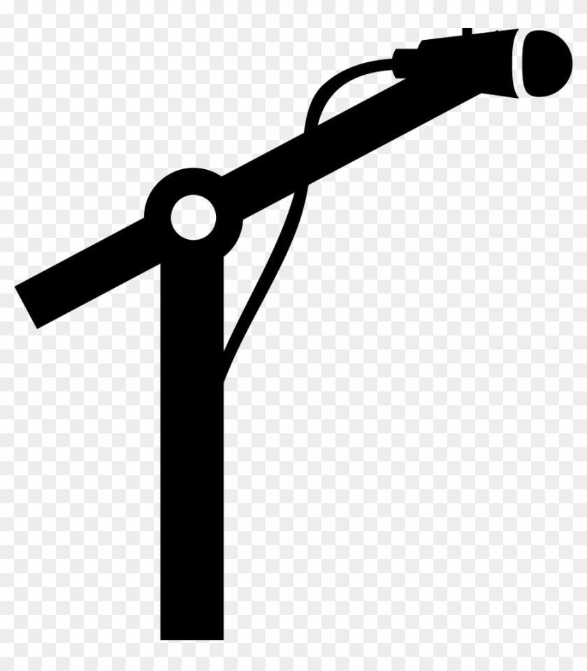 Microphone On A Mic Stand Comments - Mic Stand Icon #1030445