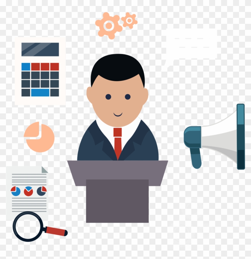 Vector Flat White-collar Office Work - Vector Graphics #1030612