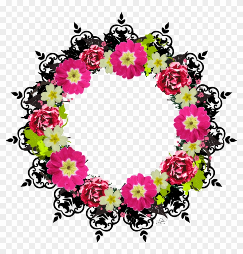 "pink Grape" Wreath Collection - Heller Rosa Gelber Blumen-popkunst-entwurfsgarten Grußkarte #1030986