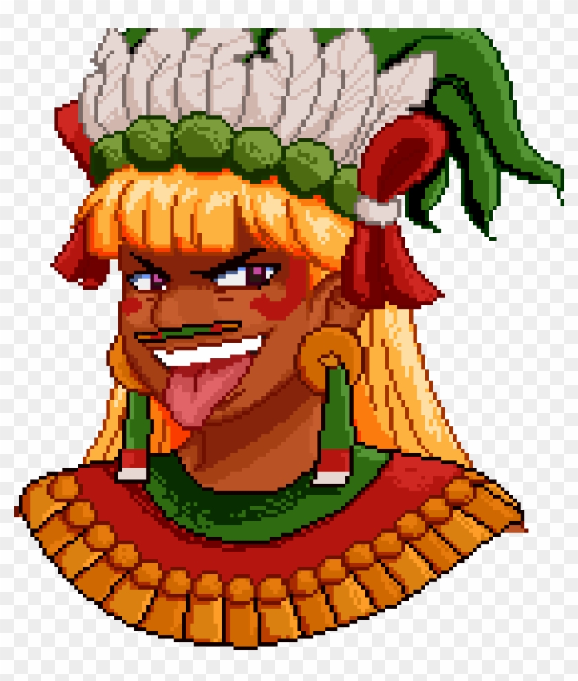 Tonatiuh Pixel Bust By Msrosered Tonatiuh Pixel Bust - Digital Art #1031032