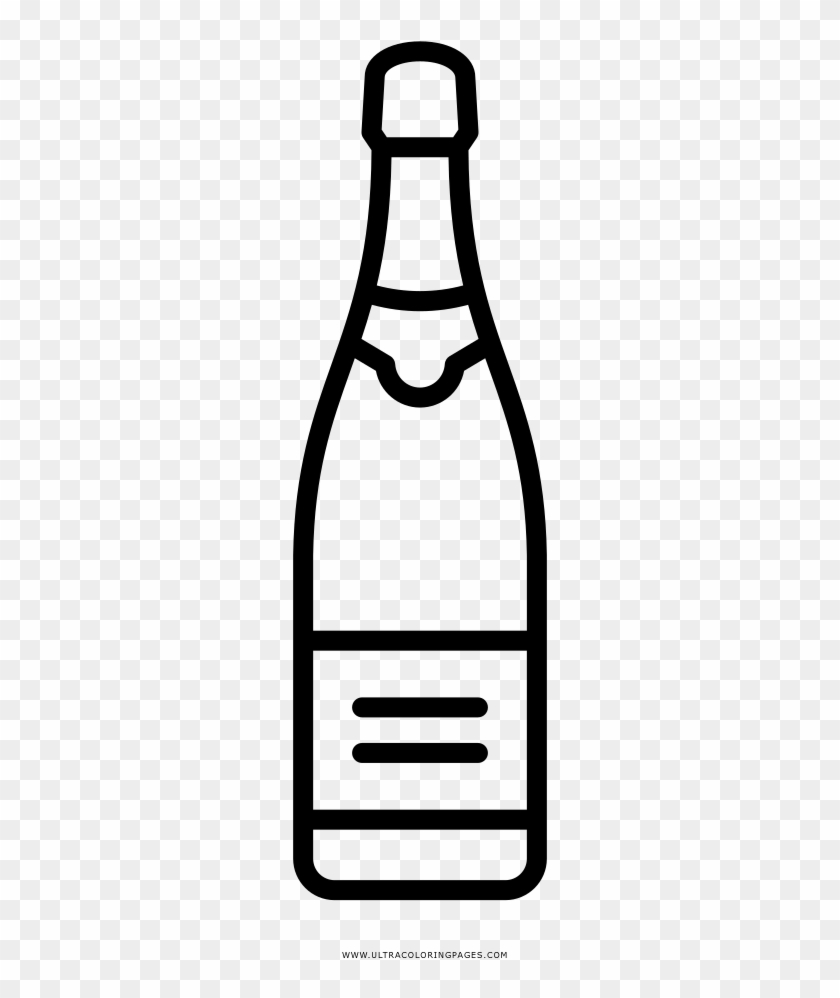 Champagne Coloring Page - Party #1031332