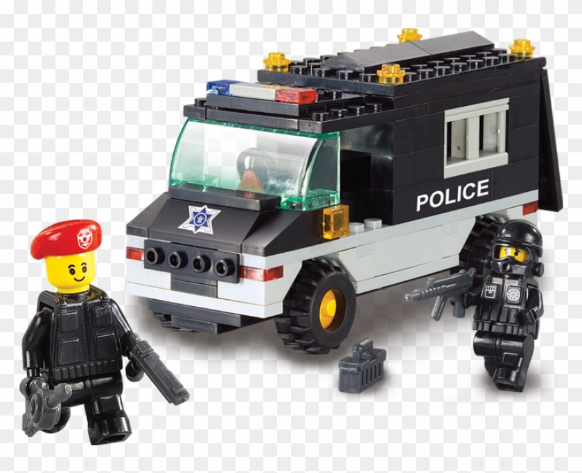 Riot Police Lego Swat Police Car - Sluban Riot Police #1031376