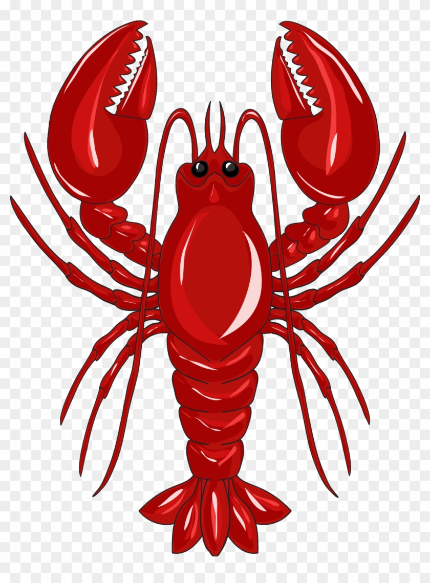 Lobster Crab Clip Art - 4 Lobster Plates Heavy Duty Oval Melamine Plastic How #1031410