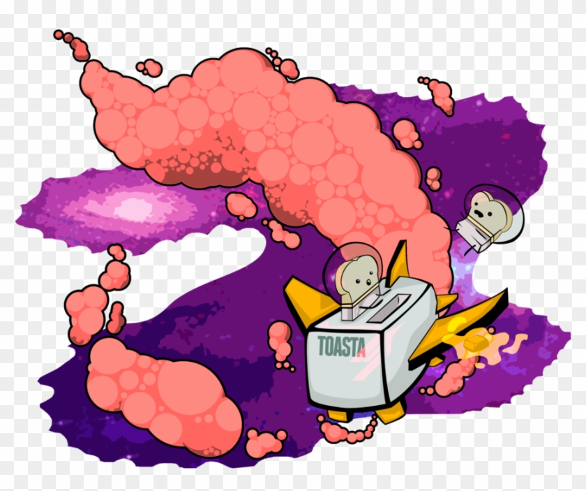 Toaster Rocket By Ravenide On Clipart Library - Cartoon #1031956