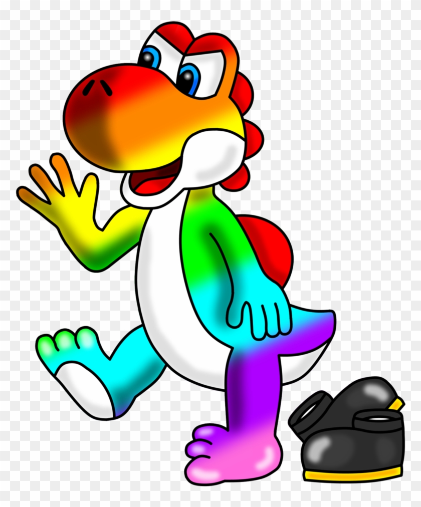 Rainbow The Yoshi By Waluigifan32 - Rainbow The Yoshi By Waluigifan32 #1031980