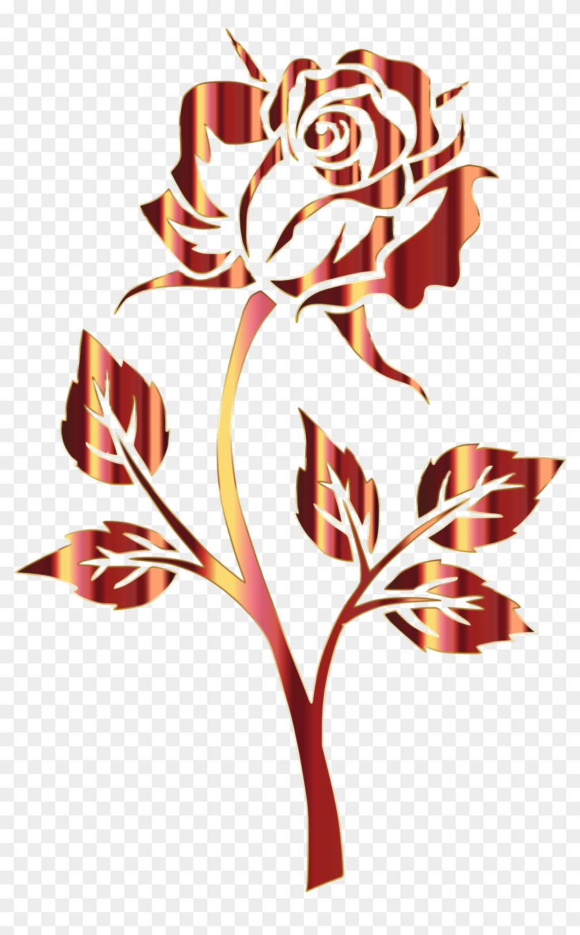 This Free Icons Png Design Of Polished Bronze Rose - Roses Clip Art No Background #1032111
