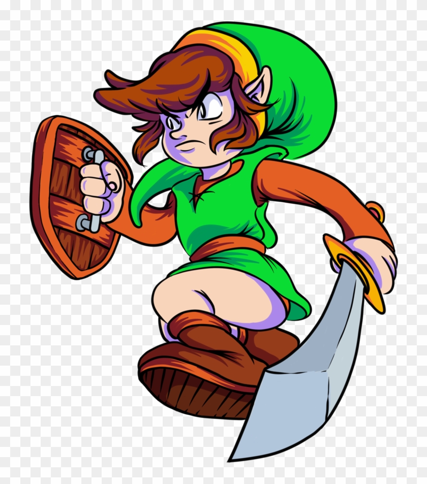 Zelda 1 Link By Ramrat - Zelda 1 Nes Official Artwork #1032261