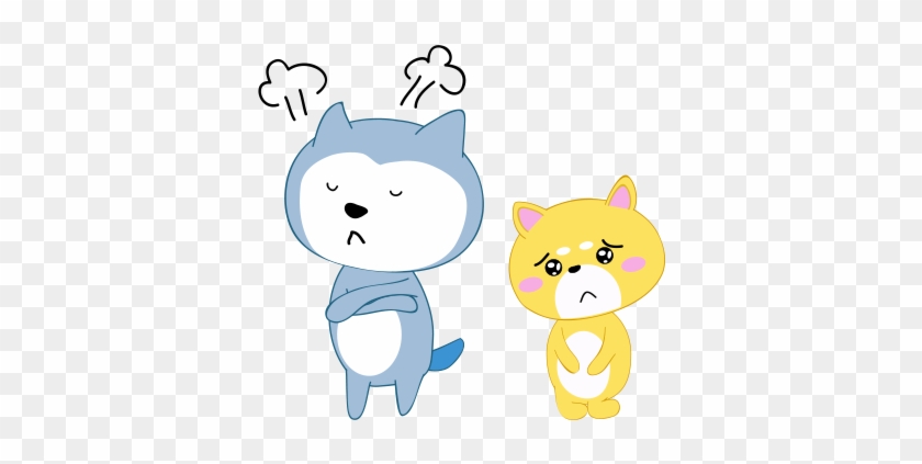 Couple Dog Sticker Messages Sticker-8 - Cartoon #1033131
