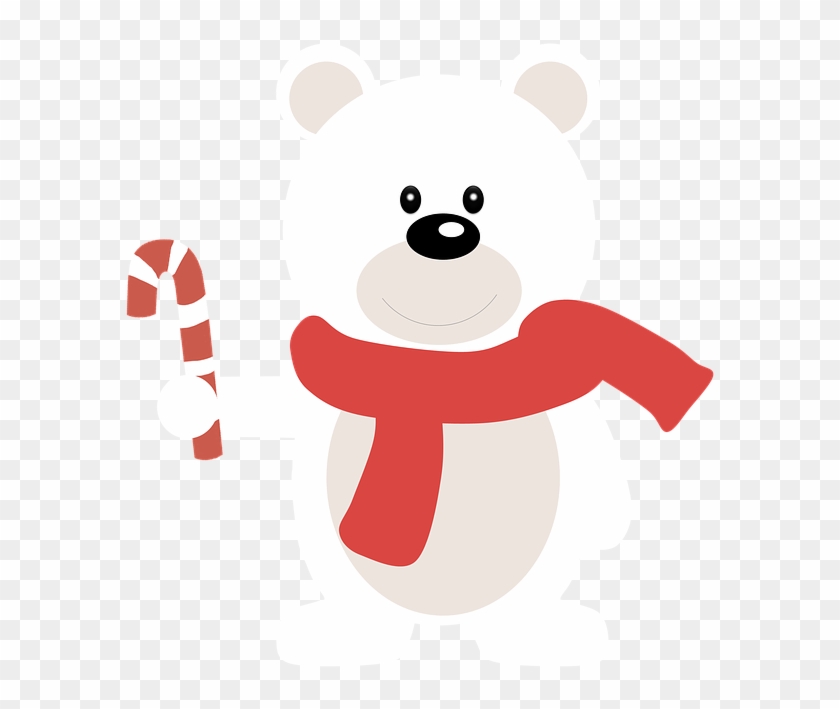 White Bear Cartoon 21, Buy Clip Art - Eisbär-weihnachtskissen Kissen #1033151