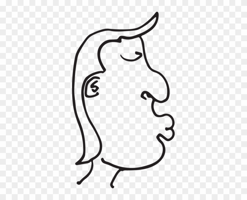 Cartoon Man With Lips - Gambar Kartun Mencium #1033277